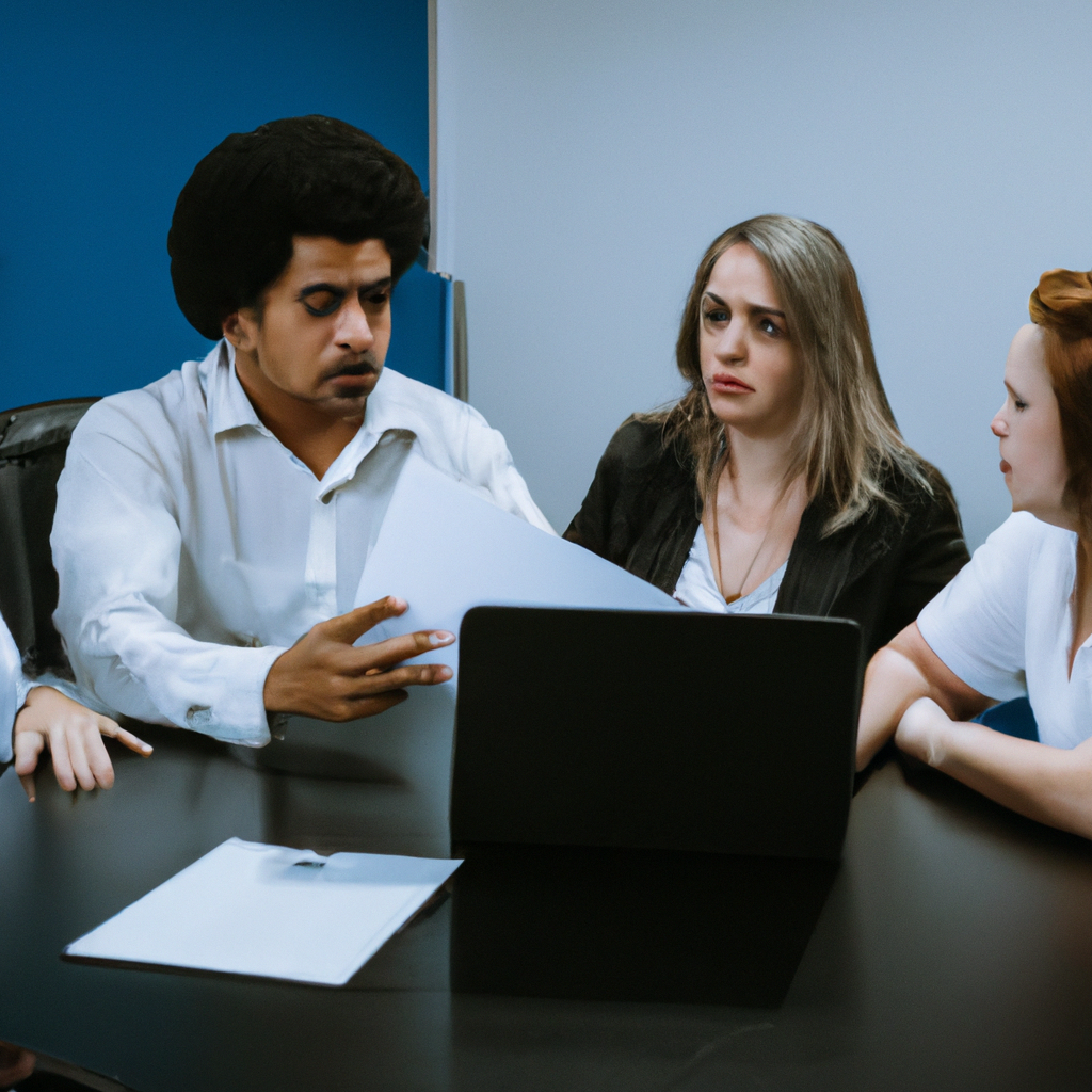 Equipe profissional de corretores em reunião de negócios