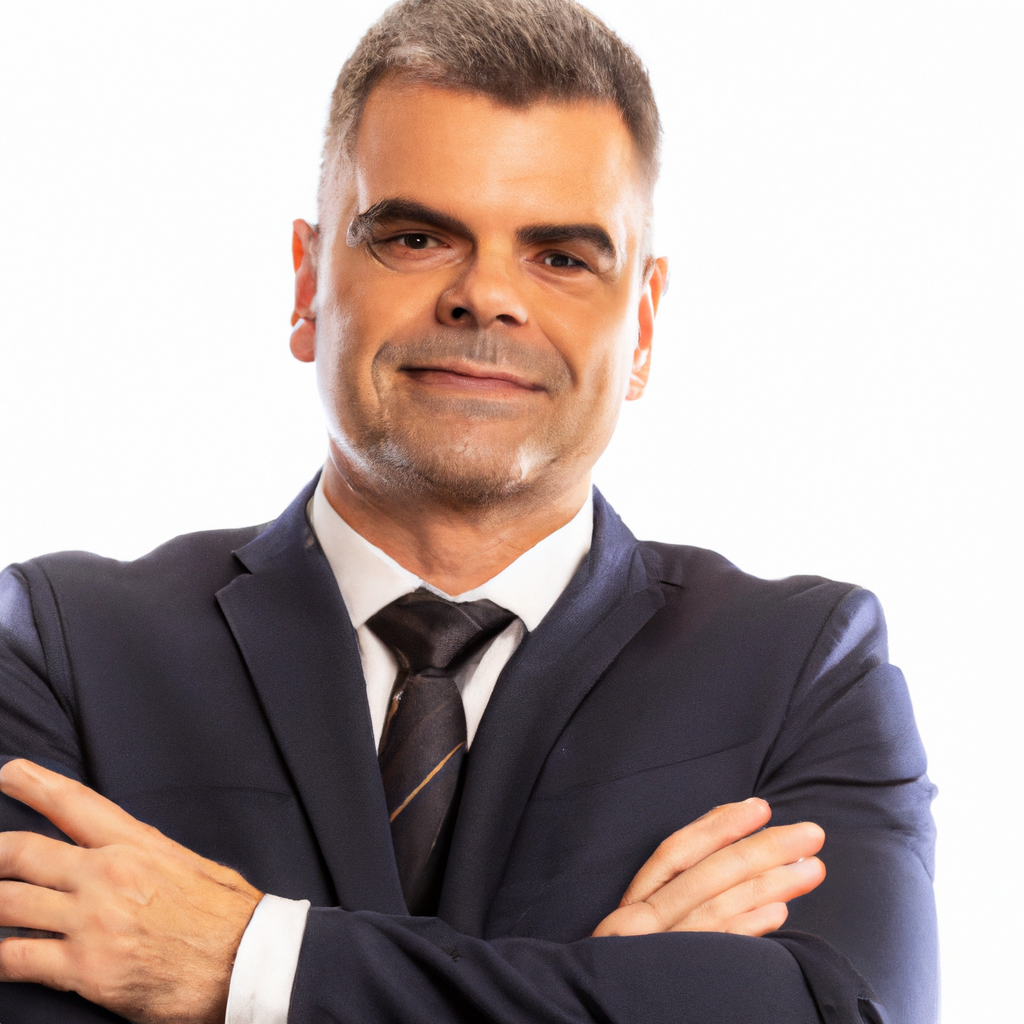 Homem executivo sorrindo em traje formal